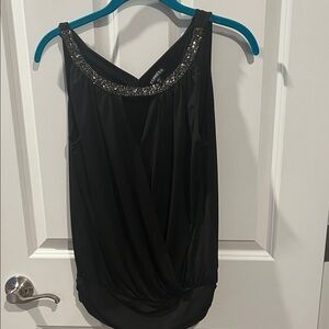 Express Black Embellished Blouse